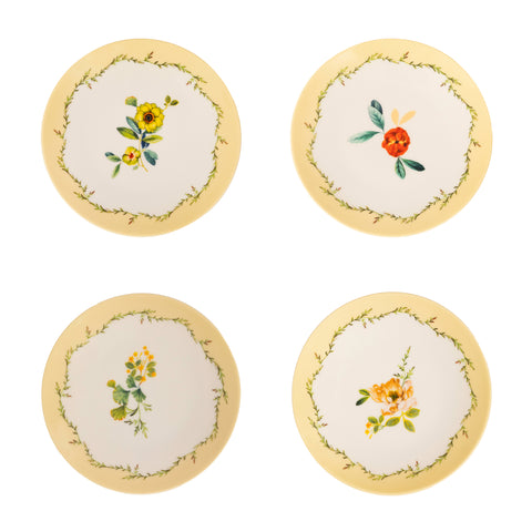Ginkgo Yellow 20cm Tatlı Tabağı (4lü set)