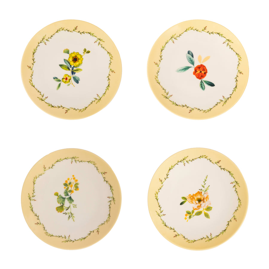 Ginkgo Yellow 20cm Tatlı Tabağı (4lü set)