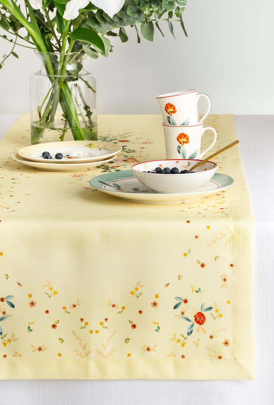 Ginkgo Kırmızı Çiçek Runner
